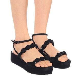 Alaia BOMBE LEATHER SANDALS